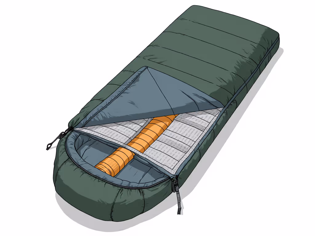 sleeping_bag_draft_tube_diagram