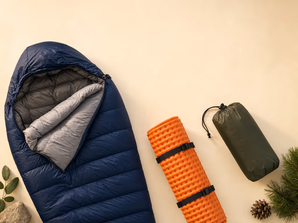 backpacking_sleep_system_sleeping_bag_insulated_pad_tent